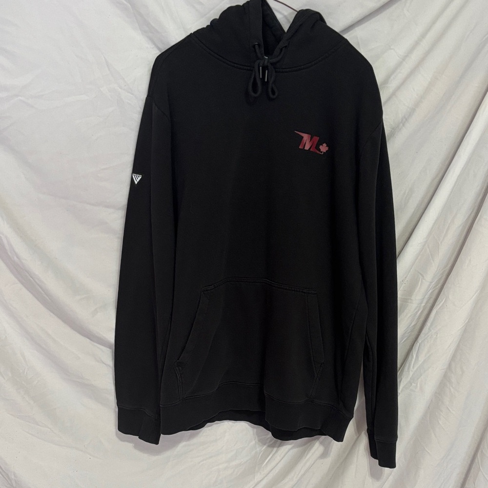 Men's Black Hoodie with Logo